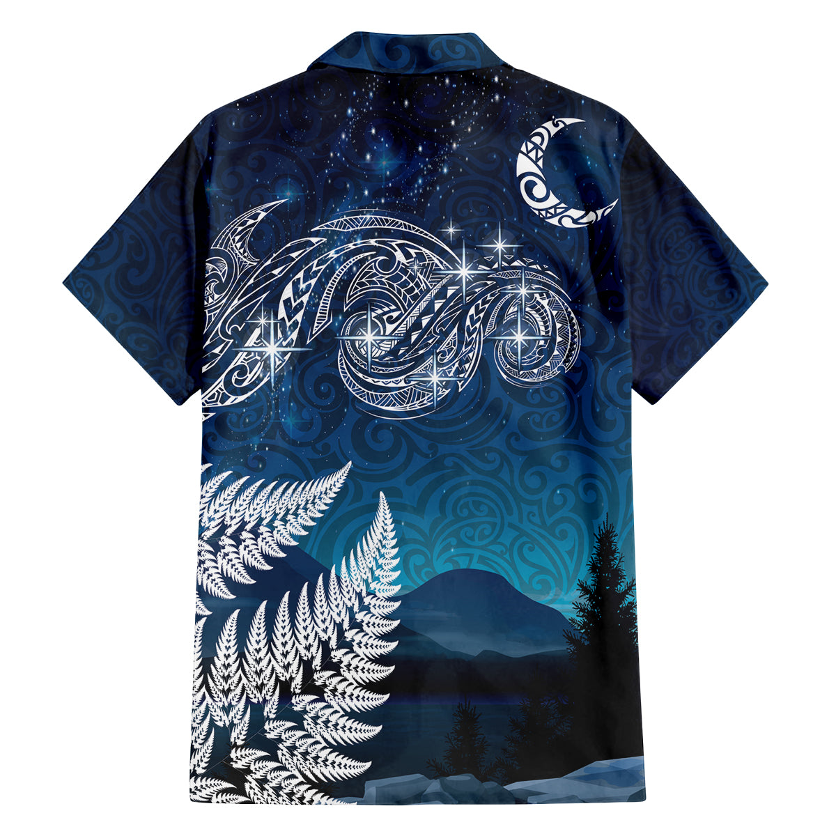 New Zealand Matariki Family Matching Puletasi and Hawaiian Shirt Starry Night Style LT7 - Polynesian Pride