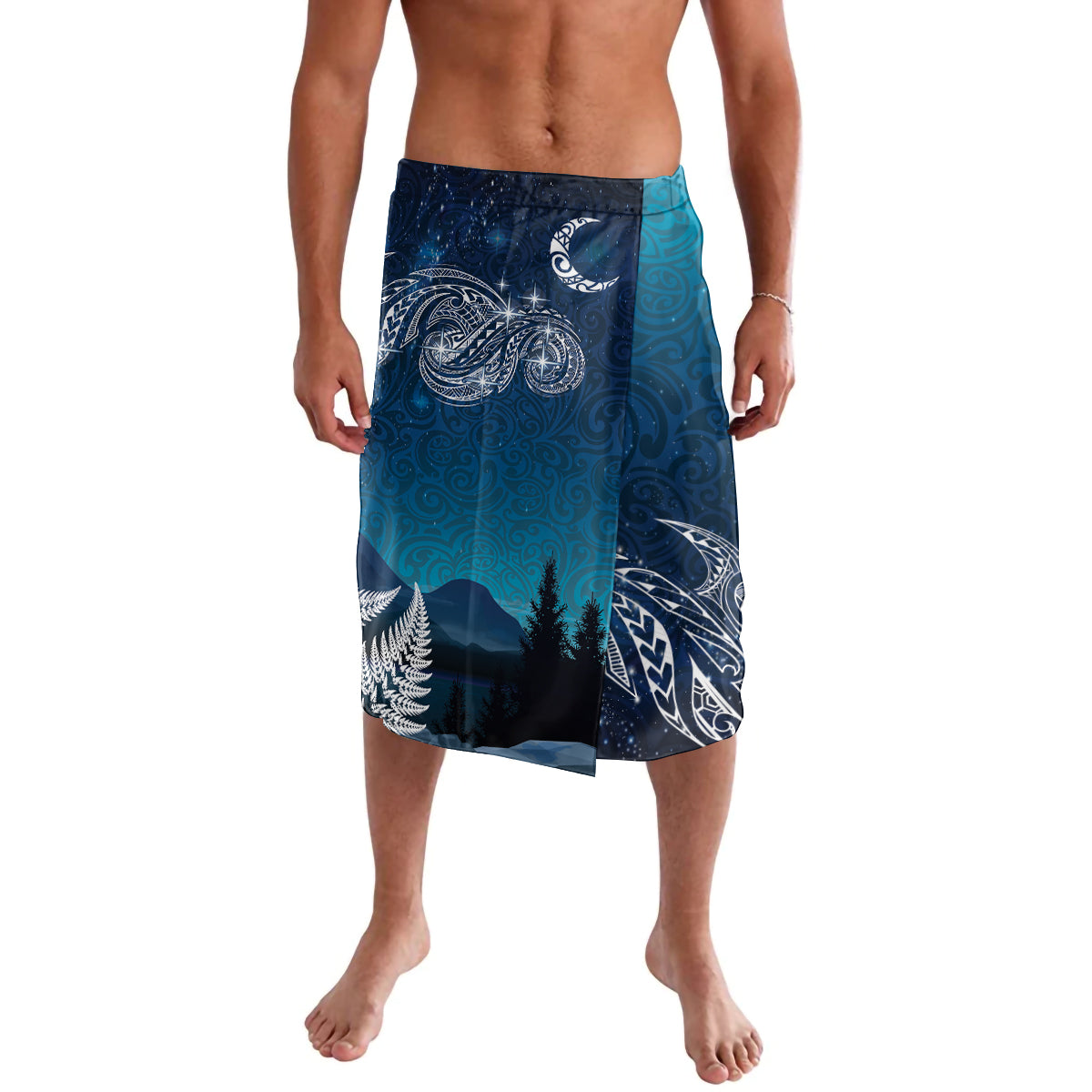 New Zealand Matariki Lavalava Starry Night Style