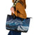 New Zealand Matariki Leather Tote Bag Starry Night Style