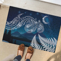 New Zealand Matariki Rubber Doormat Starry Night Style