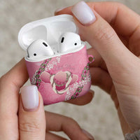 Hawaii Maui Island Flowers Lei AirPods Case Lokelani Rose Pink