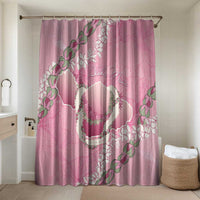 Hawaii Maui Island Flowers Lei Bathroom Set Lokelani Rose Pink