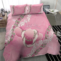 Hawaii Maui Island Flowers Lei Bedding Set Lokelani Rose Pink