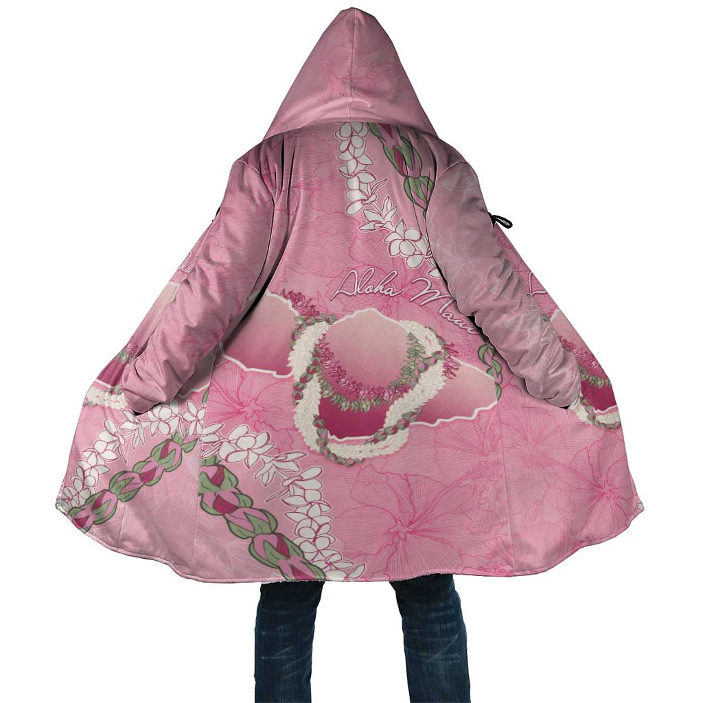 Hawaii Maui Island Flowers Lei Cloak Lokelani Rose Pink