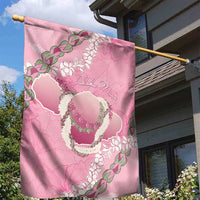 Hawaii Maui Island Flowers Lei Garden Flag Lokelani Rose Pink