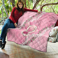 Hawaii Maui Island Flowers Lei Quilt Lokelani Rose Pink