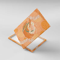 Hawaii Lanai Island Flowers Lei Canvas Wall Art Orange Kaunaoa Mix Maile