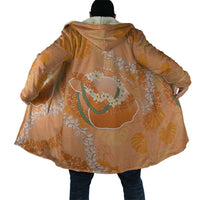 Hawaii Lanai Island Flowers Lei Cloak Orange Kaunaoa Mix Maile