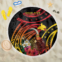 Personalized Milne Bay Beach Blanket PNG Lime Pot with Oro Tapa