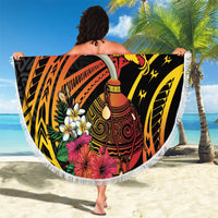 Personalized Milne Bay Beach Blanket PNG Lime Pot with Oro Tapa