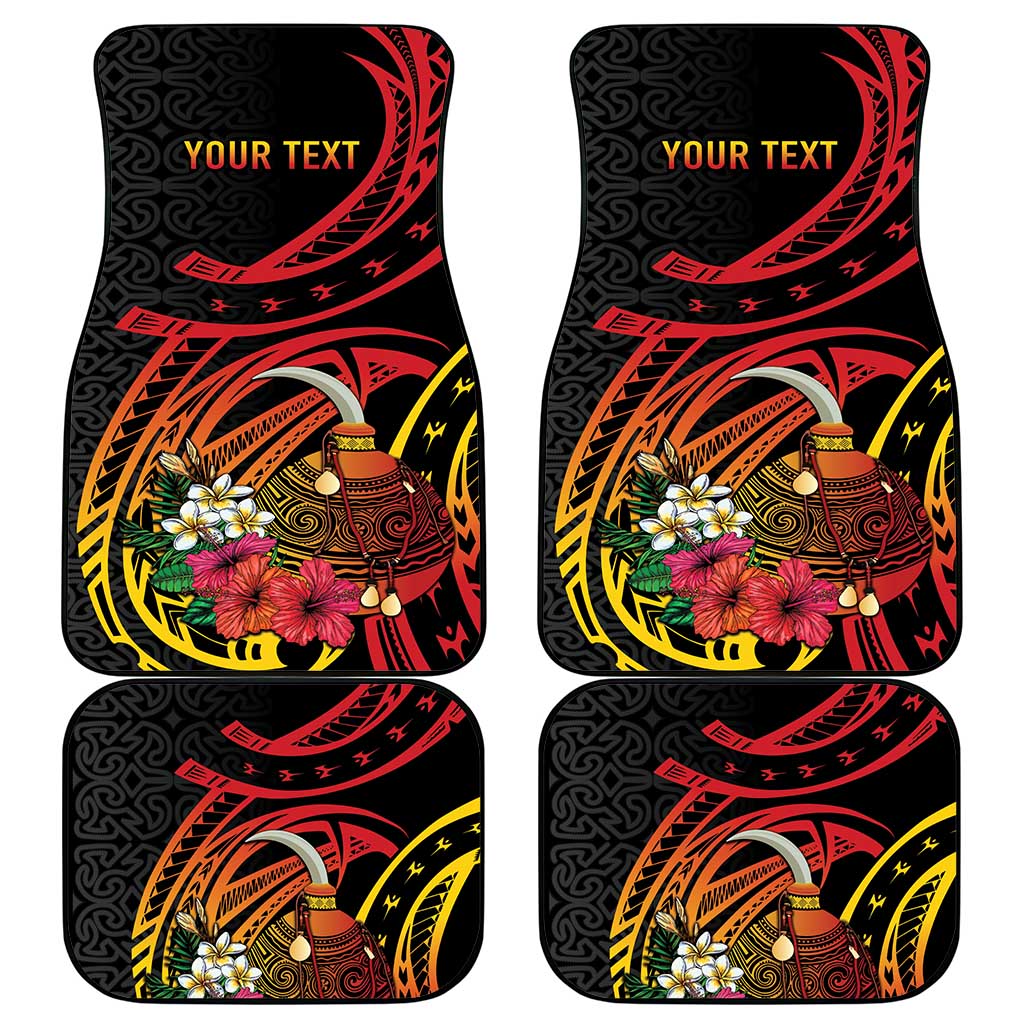 Personalized Milne Bay Car Mats PNG Lime Pot with Oro Tapa