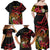 Personalized Milne Bay Family Matching Off Shoulder Maxi Dress and Hawaiian Shirt PNG Lime Pot with Oro Tapa