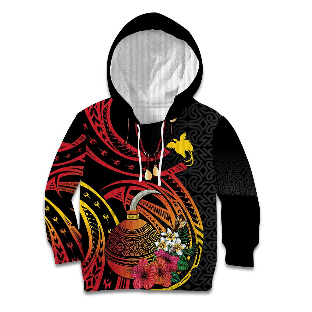 Personalized Milne Bay Kid Hoodie PNG Lime Pot with Oro Tapa