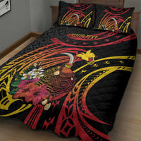 Personalized Milne Bay Quilt Bed Set PNG Lime Pot with Oro Tapa