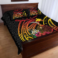 Personalized Milne Bay Quilt Bed Set PNG Lime Pot with Oro Tapa