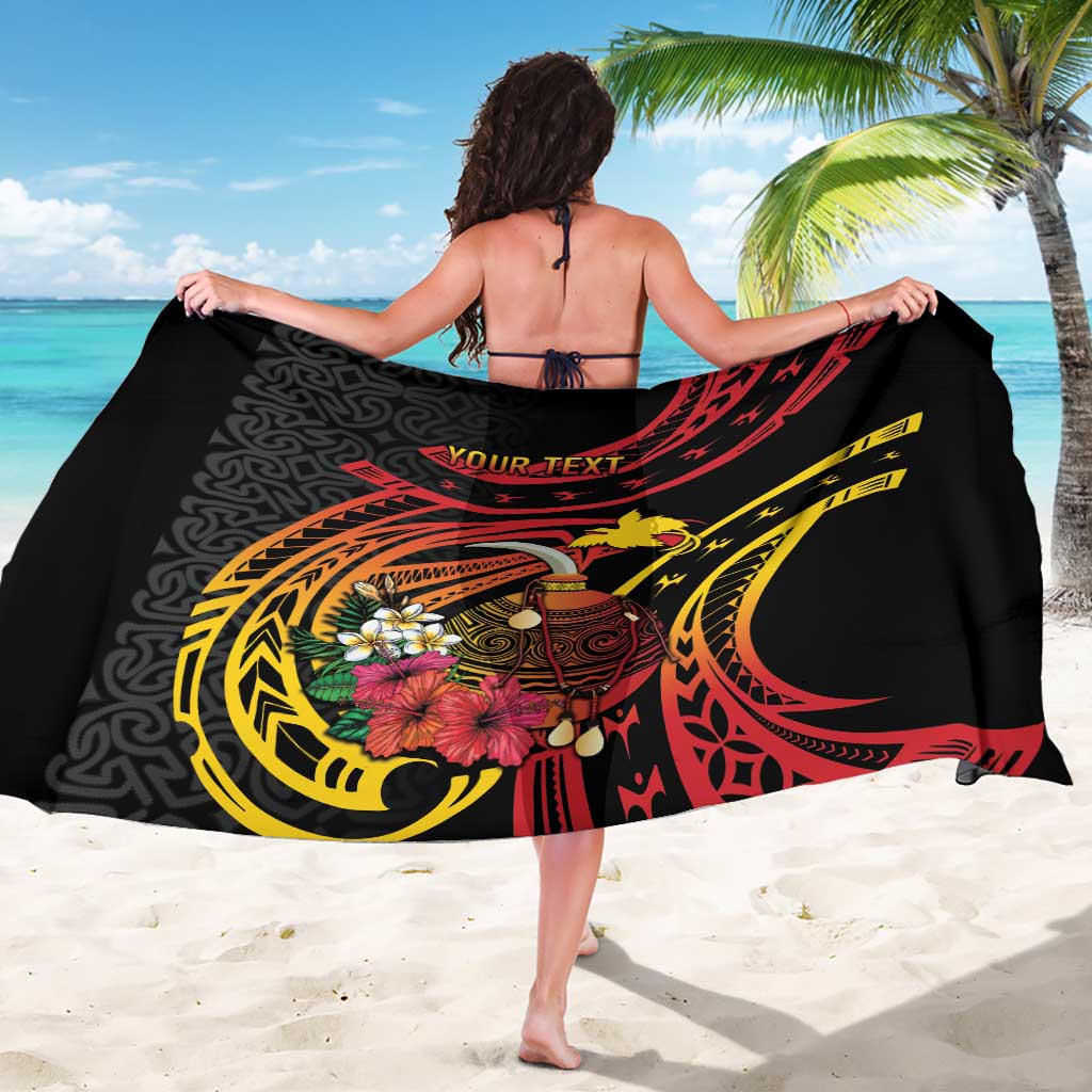 Personalized Milne Bay Sarong PNG Lime Pot with Oro Tapa LT7 - Polynesian Pride