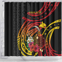 Personalized Milne Bay Shower Curtain PNG Lime Pot with Oro Tapa