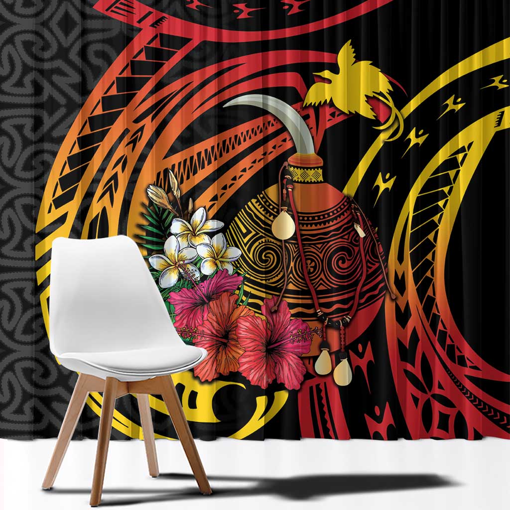 Personalized Milne Bay Window Curtain PNG Lime Pot with Oro Tapa