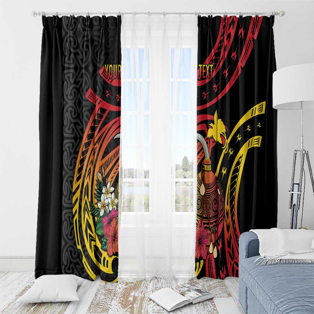 Personalized Milne Bay Window Curtain PNG Lime Pot with Oro Tapa