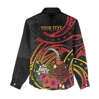 Personalized Milne Bay Women Casual Shirt PNG Lime Pot with Oro Tapa