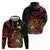 Personalized Milne Bay Zip Hoodie PNG Lime Pot with Oro Tapa