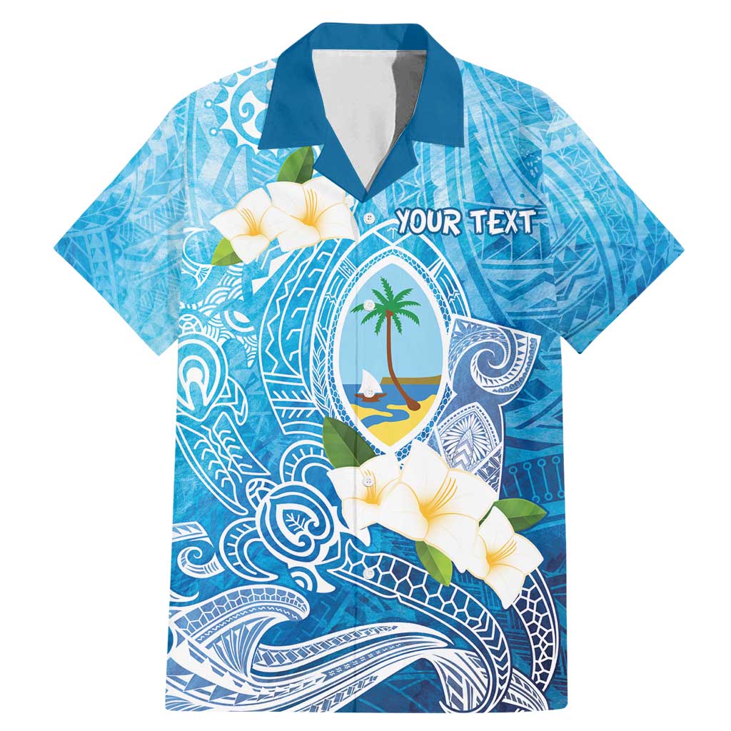 Hafa Adai Guam Chamorro Personalized Family Matching Mermaid Dress and Hawaiian Shirt Ocean Blue Latte Stone with Guasali - Polynesian Pride