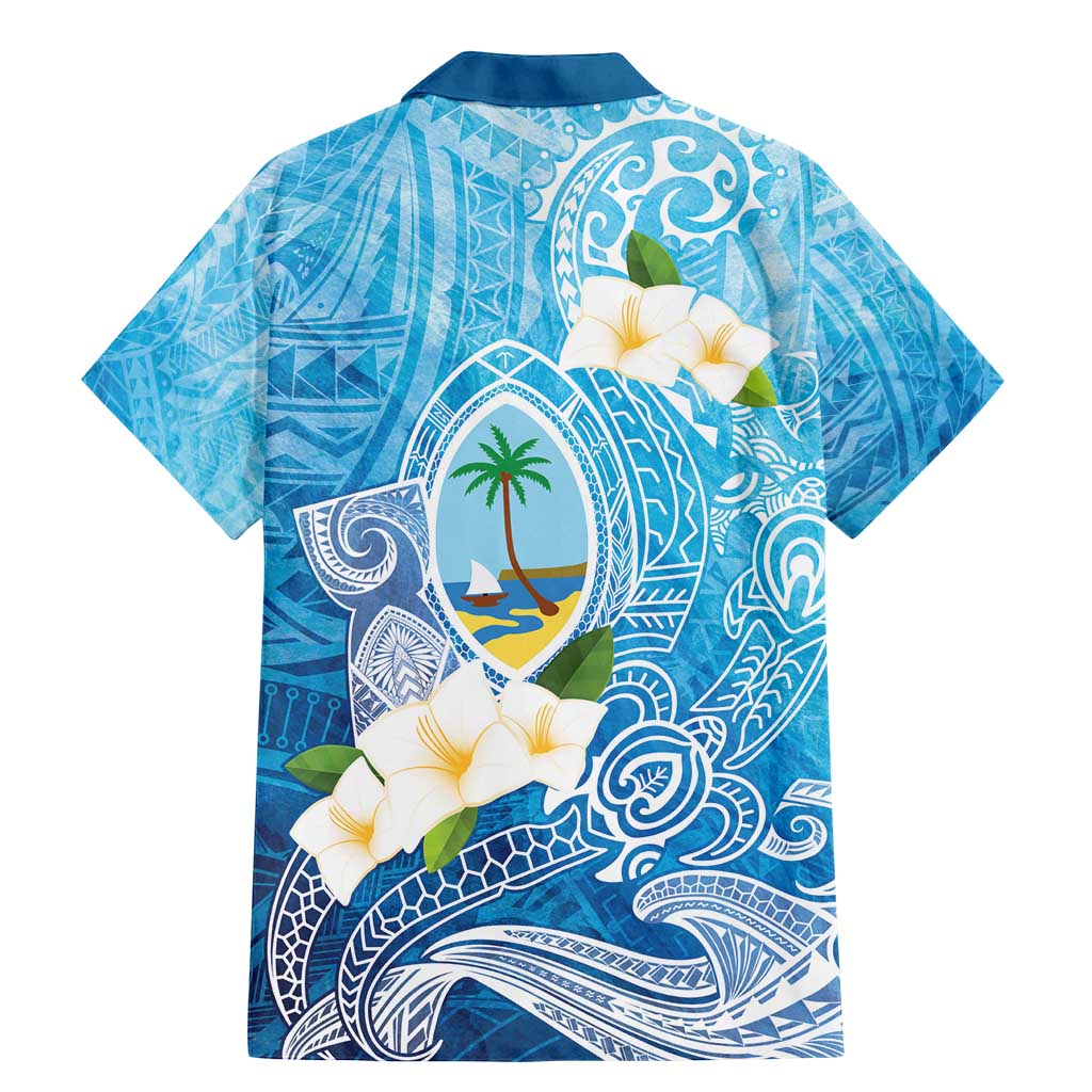 Hafa Adai Guam Chamorro Personalized Family Matching Mermaid Dress and Hawaiian Shirt Ocean Blue Latte Stone with Guasali - Polynesian Pride