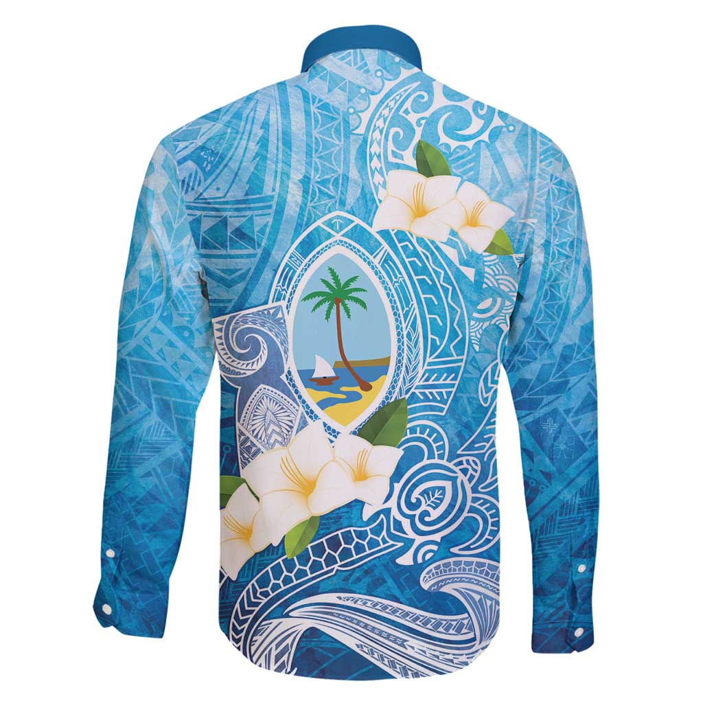 Hafa Adai Guam Chamorro Personalized Family Matching Off Shoulder Maxi Dress and Hawaiian Shirt Ocean Blue Latte Stone with Guasali - Polynesian Pride