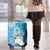 Hafa Adai Guam Chamorro Personalized Luggage Cover Ocean Blue Latte Stone with Guasali - Polynesian Pride