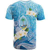 Hafa Adai Guam Chamorro Personalized T Shirt Ocean Blue Latte Stone with Guasali - Polynesian Pride