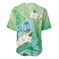 Hafa Adai Guam Chamorro Personalized Baseball Jersey Summer Green Latte Stone with Guasali - Polynesian Pride