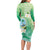 Hafa Adai Guam Chamorro Personalized Family Matching Long Sleeve Bodycon Dress and Hawaiian Shirt Summer Green Latte Stone with Guasali - Polynesian Pride