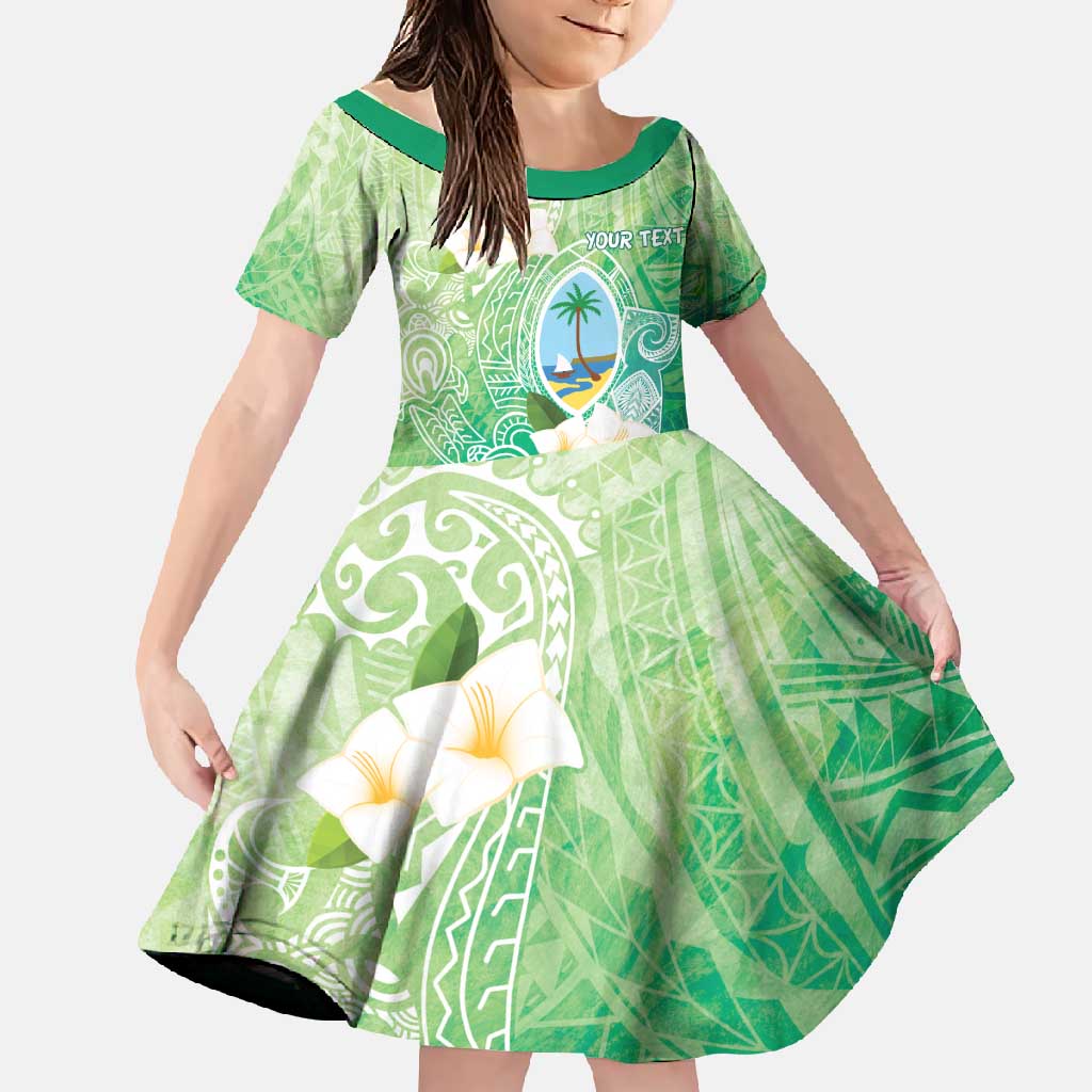 Hafa Adai Guam Chamorro Personalized Family Matching Mermaid Dress and Hawaiian Shirt Summer Green Latte Stone with Guasali - Polynesian Pride
