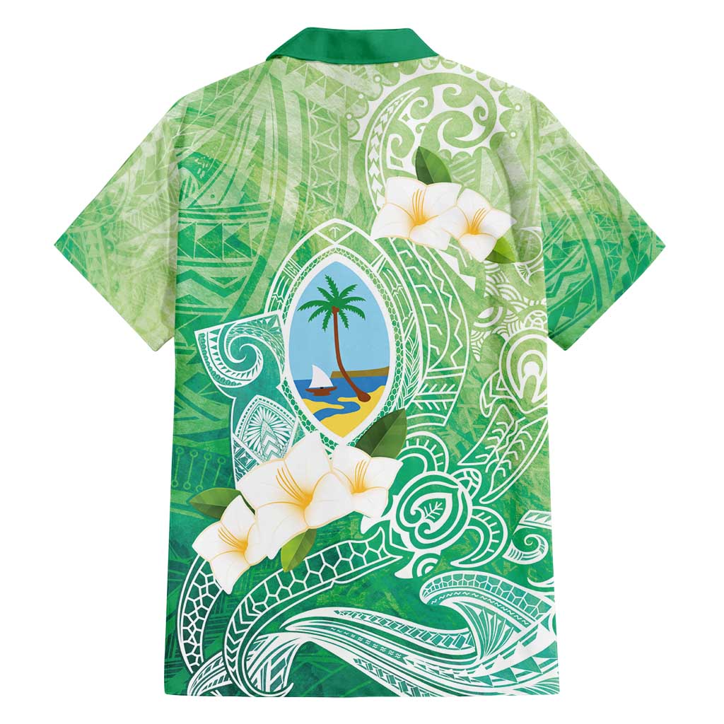 Hafa Adai Guam Chamorro Personalized Family Matching Off Shoulder Maxi Dress and Hawaiian Shirt Summer Green Latte Stone with Guasali LT7 - Polynesian Pride