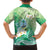 Hafa Adai Guam Chamorro Personalized Family Matching Tank Maxi Dress and Hawaiian Shirt Summer Green Latte Stone with Guasali - Polynesian Pride