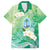 Hafa Adai Guam Chamorro Personalized Family Matching Tank Maxi Dress and Hawaiian Shirt Summer Green Latte Stone with Guasali - Polynesian Pride