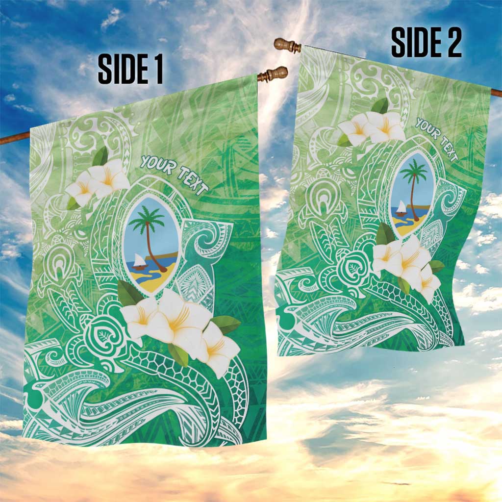 Hafa Adai Guam Chamorro Personalized Garden Flag Summer Green Latte Stone with Guasali - Polynesian Pride