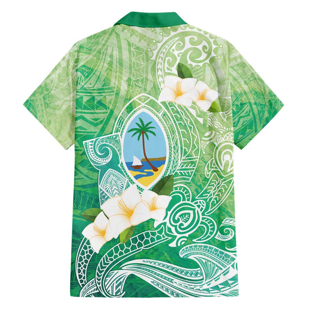 Hafa Adai Guam Chamorro Personalized Hawaiian Shirt Summer Green Latte Stone with Guasali - Polynesian Pride
