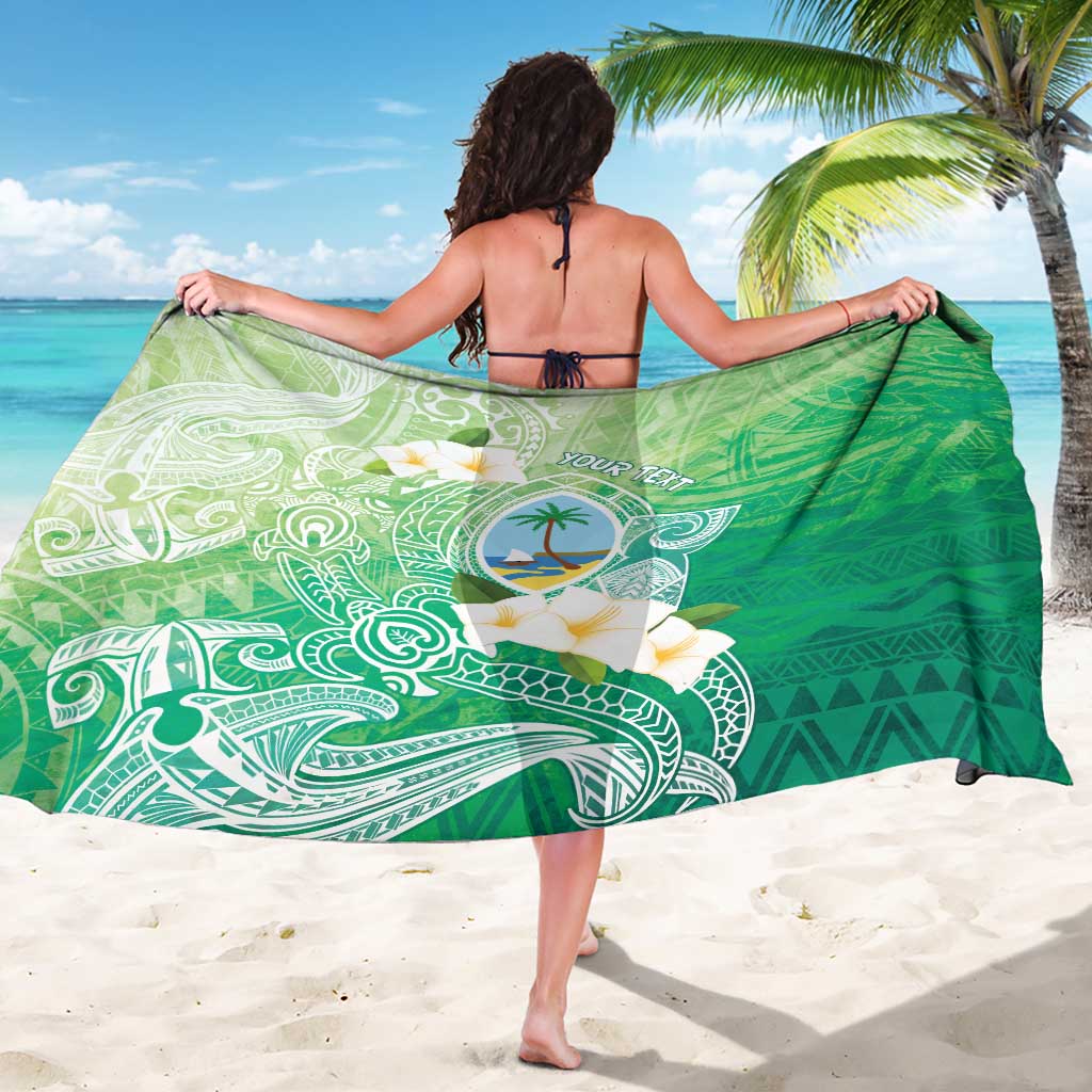 Hafa Adai Guam Chamorro Personalized Sarong Summer Green Latte Stone with Guasali - Polynesian Pride