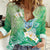 Hafa Adai Guam Chamorro Personalized Women Casual Shirt Summer Green Latte Stone with Guasali - Polynesian Pride