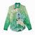 Hafa Adai Guam Chamorro Personalized Women Casual Shirt Summer Green Latte Stone with Guasali - Polynesian Pride