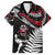 New Zealand Maori Rugby Personalised Hawaiian Shirt Ta Moko Silver Fern