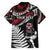 New Zealand Maori Rugby Personalised Hawaiian Shirt Ta Moko Silver Fern