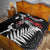 New Zealand Maori Rugby Personalised Quilt Ta Moko Silver Fern