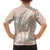 Polynesian Vintage Floral Family Matching Long Sleeve Bodycon Dress and Hawaiian Shirt Beige Motifs - Polynesian Pride