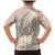Polynesian Vintage Floral Family Matching Mermaid Dress and Hawaiian Shirt Beige Motifs - Polynesian Pride
