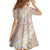 Polynesian Vintage Floral Family Matching Puletasi and Hawaiian Shirt Beige Motifs - Polynesian Pride