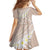 Polynesian Vintage Floral Family Matching Tank Maxi Dress and Hawaiian Shirt Beige Motifs - Polynesian Pride