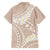 Polynesian Vintage Floral Family Matching Tank Maxi Dress and Hawaiian Shirt Beige Motifs - Polynesian Pride