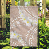 Polynesian Vintage Floral Garden Flag Beige Motifs - Polynesian Pride